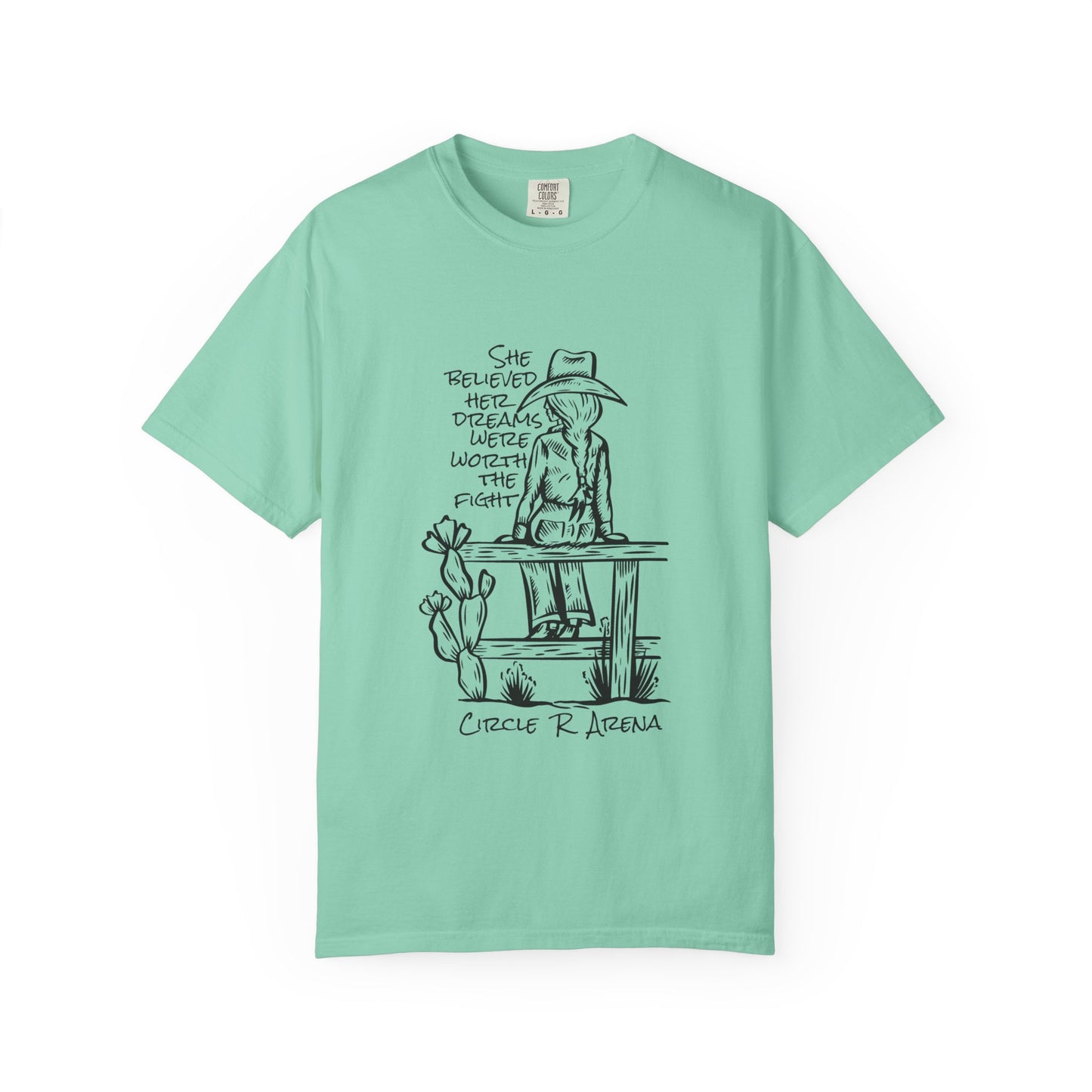 Worth The Fight - Circle R Arena Logo Adult Tee