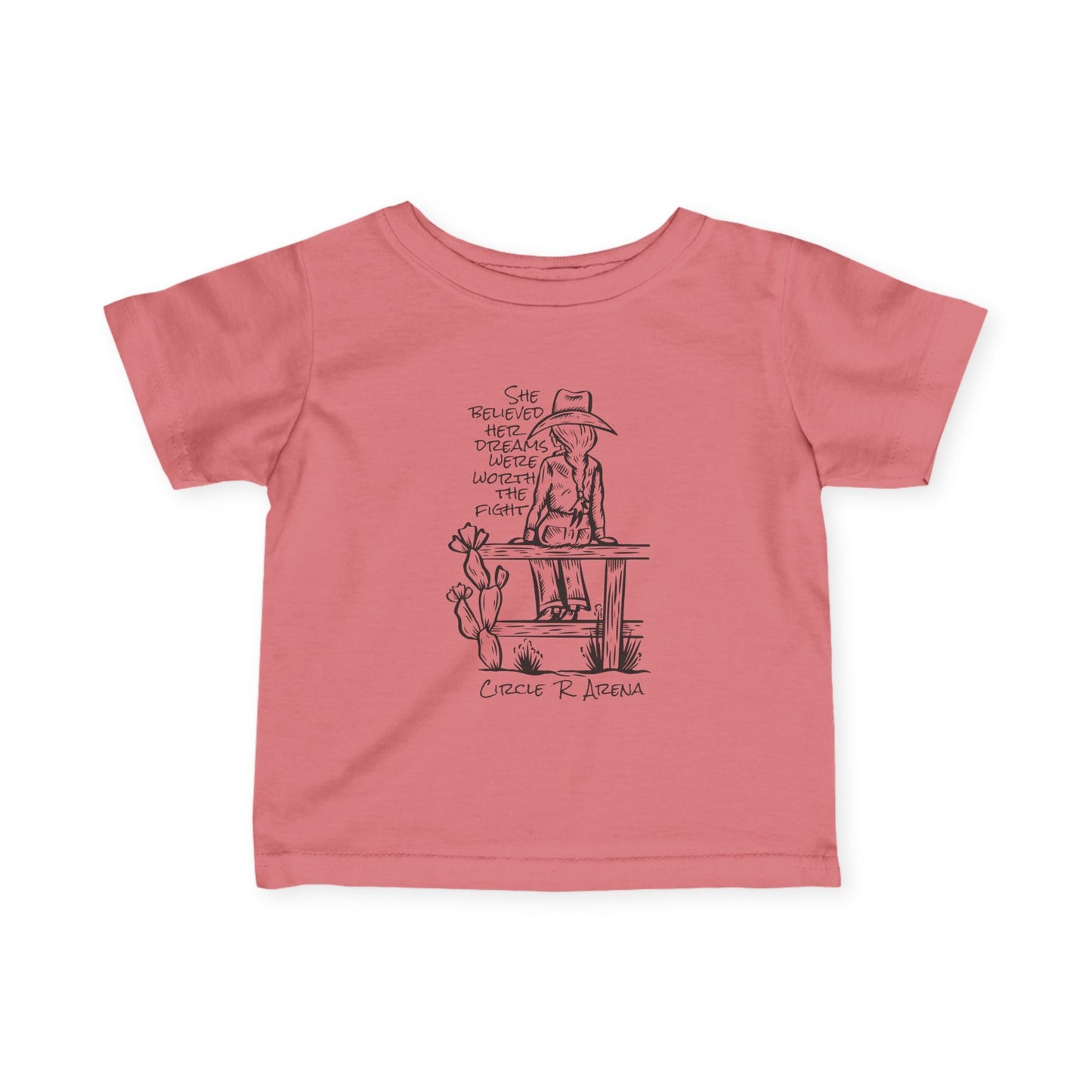 Worth The Fight - Circle R Arena Infant Tee
