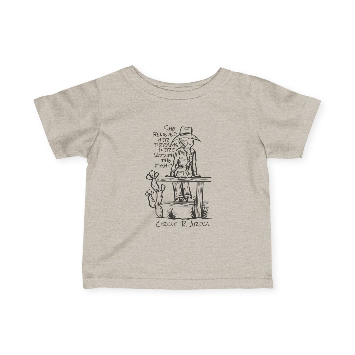 Worth The Fight - Circle R Arena Infant Tee
