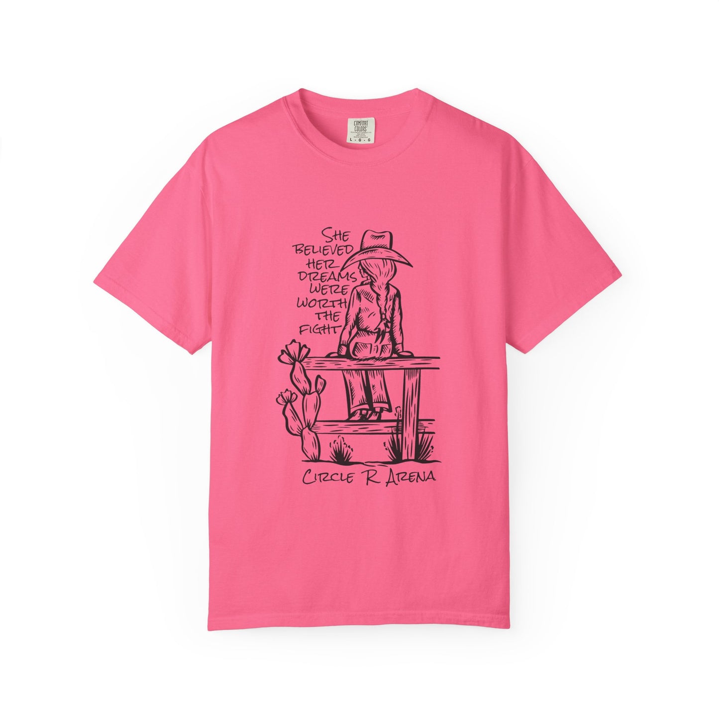 Worth The Fight - Circle R Arena Logo Adult Tee