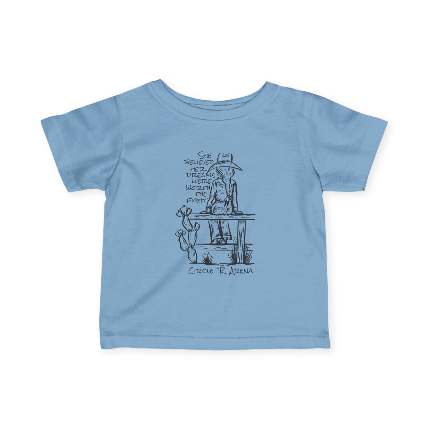 Worth The Fight - Circle R Arena Infant Tee