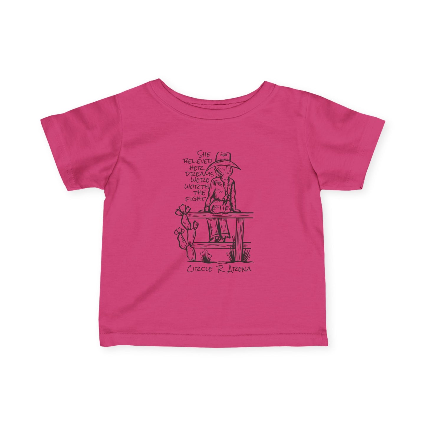 Worth The Fight - Circle R Arena Infant Tee
