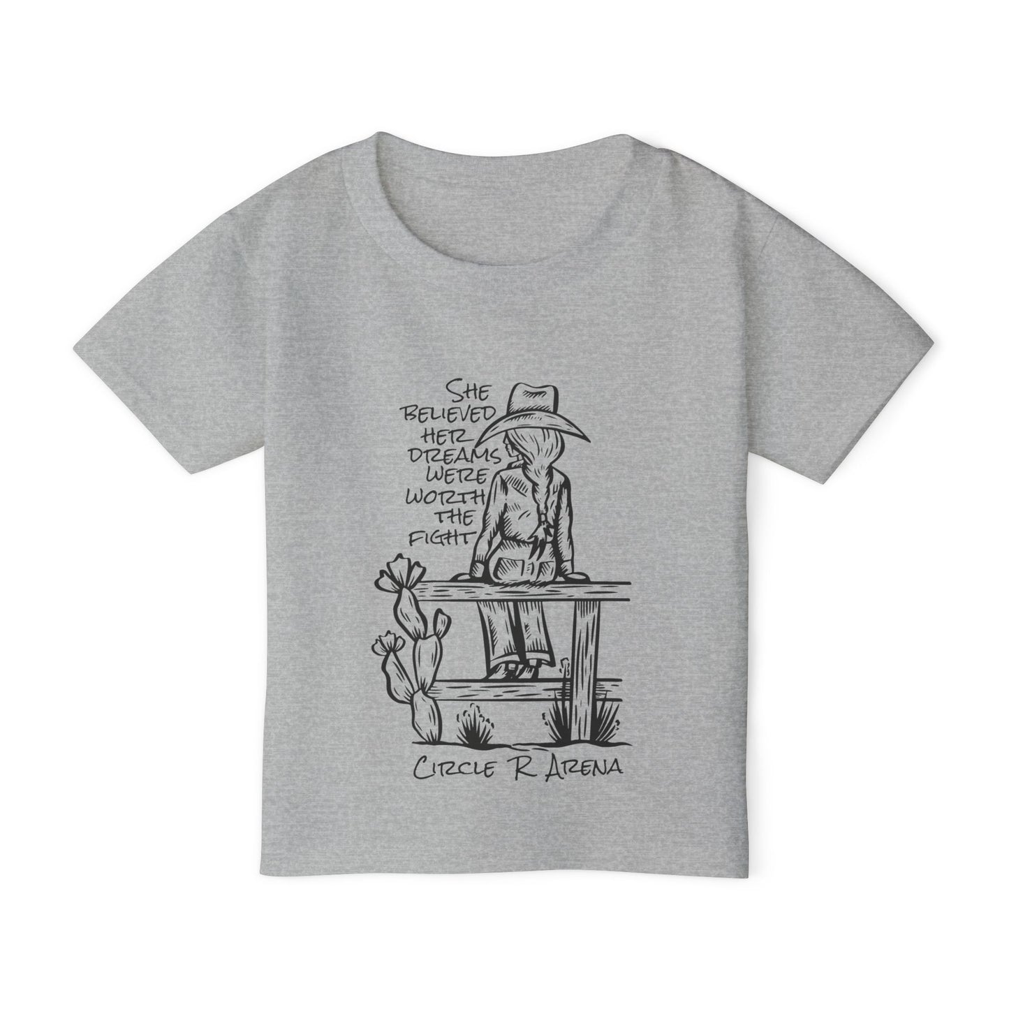 Worth The Fight - Circle R Arena Logo Toddler Tee
