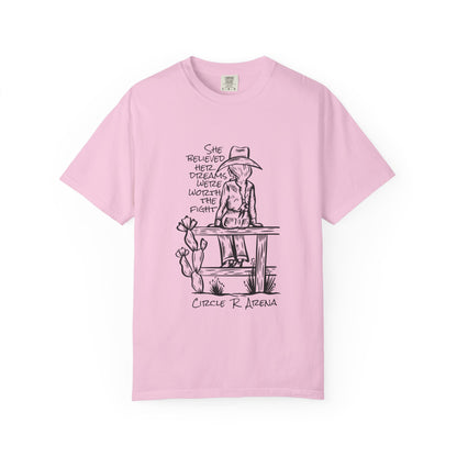 Worth The Fight - Circle R Arena Logo Adult Tee