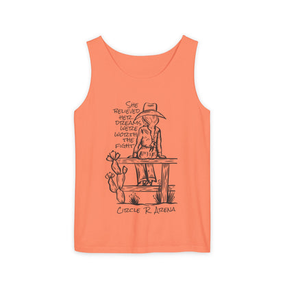 Worth The Fight - Circle R Arena Logo Unisex Tank