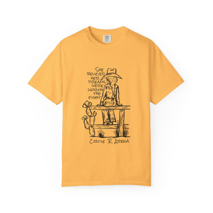 Worth The Fight - Circle R Arena Logo Adult Tee