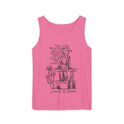 Worth The Fight - Circle R Arena Logo Unisex Tank
