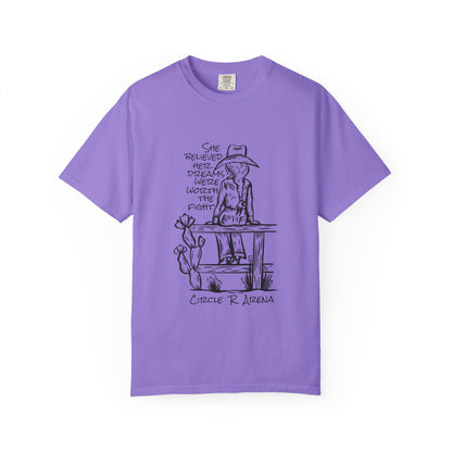 Worth The Fight - Circle R Arena Logo Adult Tee
