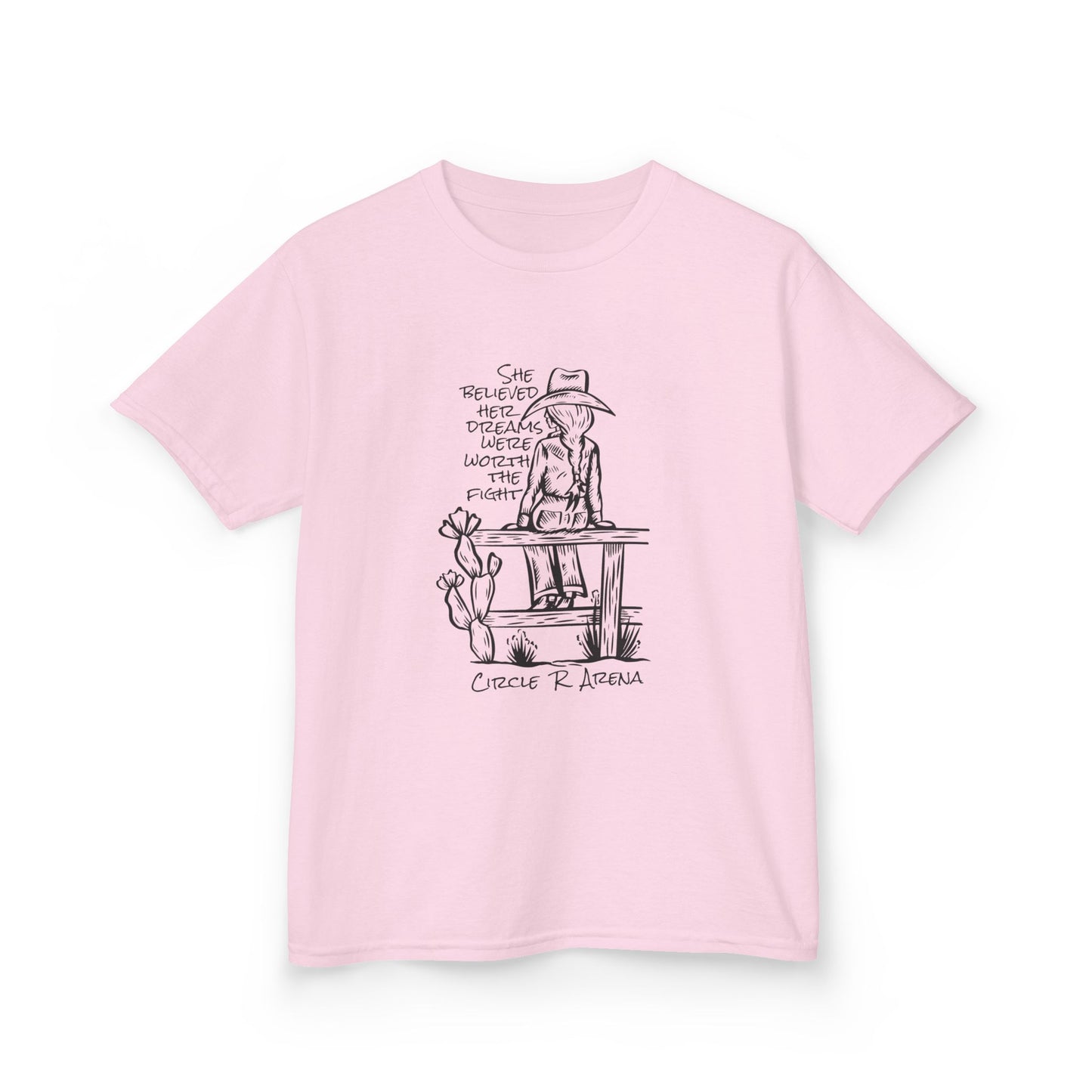 Worth The Fight - Circle R Arena Kids Tee