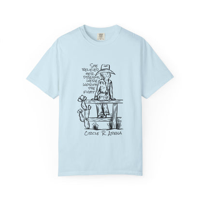 Worth The Fight - Circle R Arena Logo Adult Tee