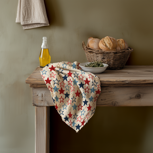Americana Star Spangled Cotton Tea Towel